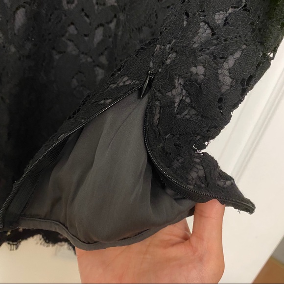 Theory Lace Long Sleeve Dress Sz 6 - Picture 2 of 5